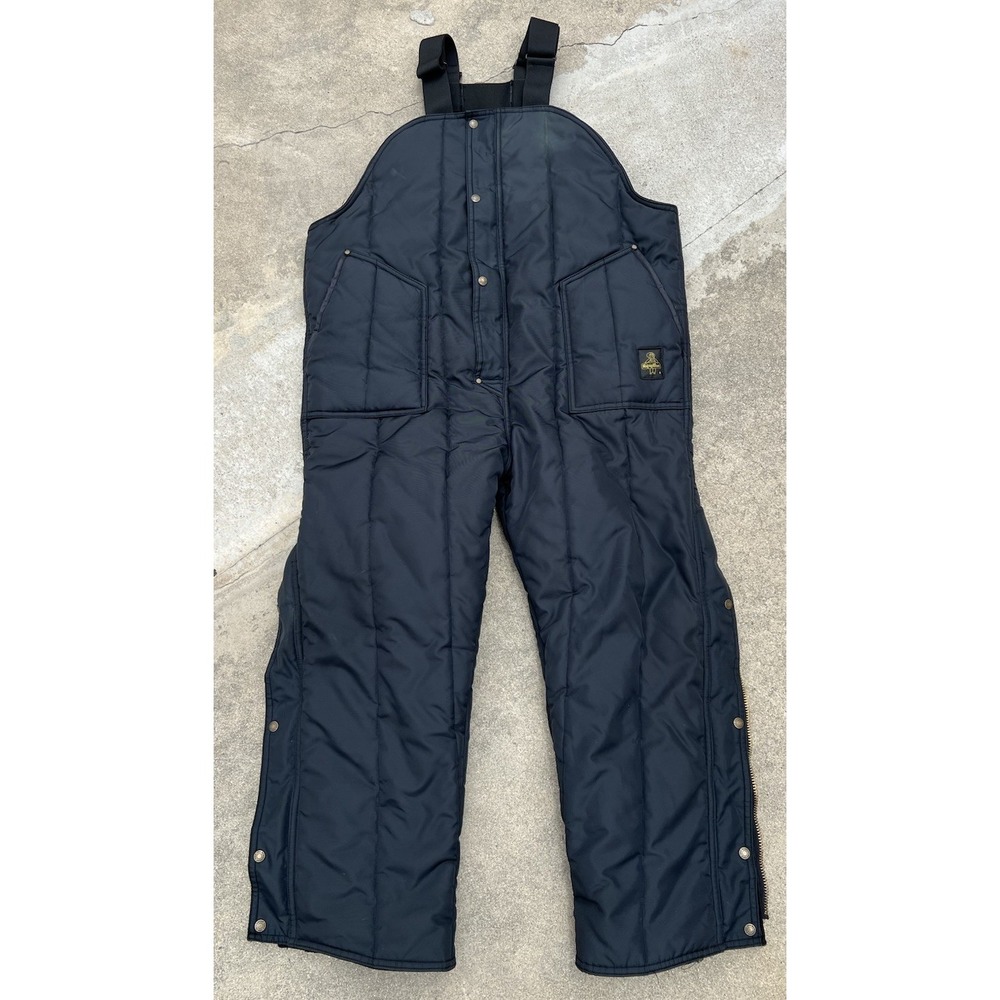 Refrigiwear Bib Men Size 2XL Insulated Overalls Black Workwear